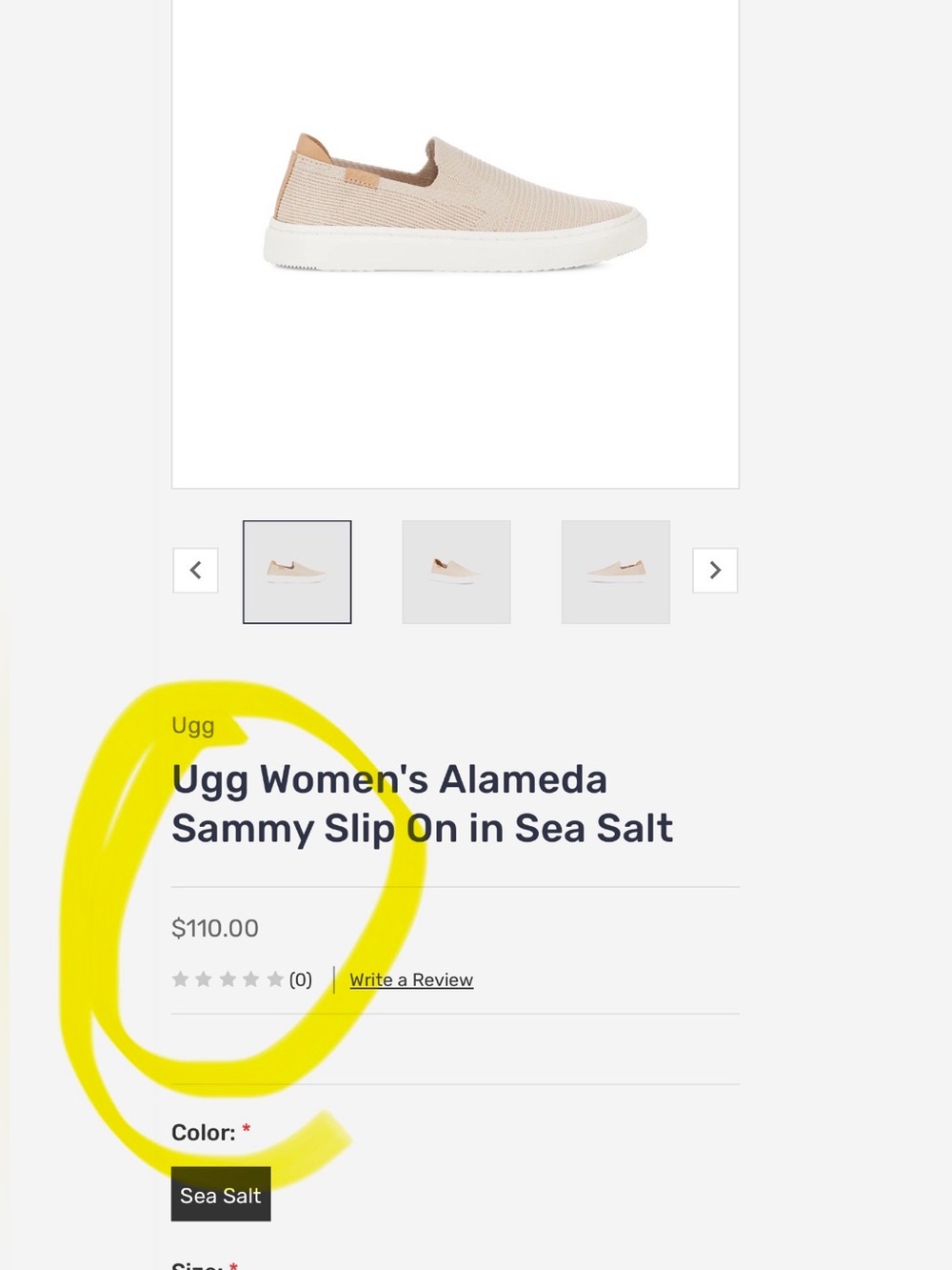 UGG Alameda Sammie SEASALT slip on women’s shoes size 8 - Picture 3 of 17